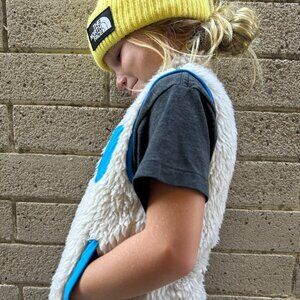 Yellow Kids North Face Beanie